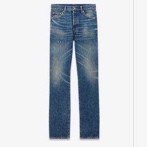 Saint Laurent Mid Rise Button Fly Straight Jeans 34 NWT NEW